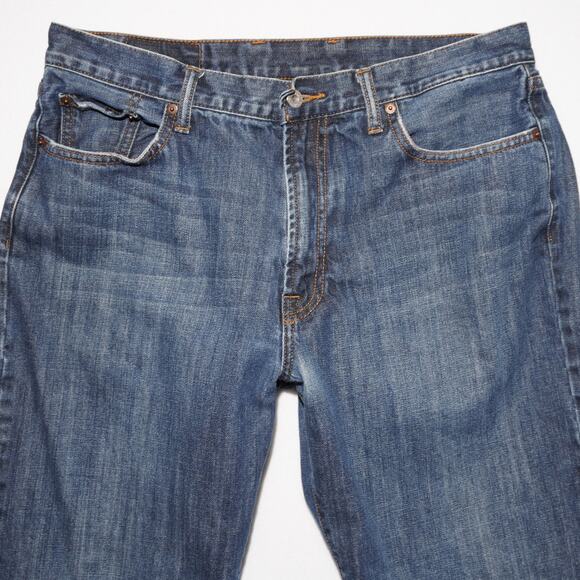 Lucky Brand 181 Relaxed Straight Jeans Men's 36 Blue Denim Classic Fit - Picture 2 of 16